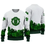 Manchester United St Patrick White Sweater Best Selling
