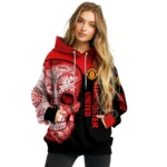 Manchester United Sugar Skull Red Black Hoodie Best Selling
