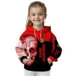 Manchester United Sugar Skull Red Black Hoodie Best Selling