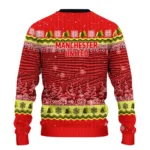 Manchester United Tree Pattern Red Sweater Best Selling