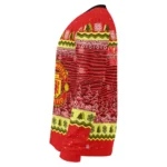 Manchester United Tree Pattern Red Sweater Best Selling