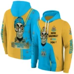 Newcastle United Achmed Skull Blue Hoodie Best Selling