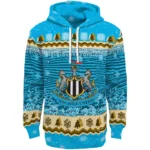 Newcastle United Christmas Trees Blue Hoodie Best Selling