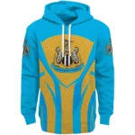 Newcastle United Concentric Lines Blue Hoodie Best Selling