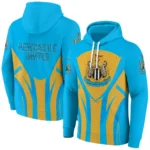 Newcastle United Concentric Lines Blue Hoodie Best Selling