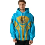 Newcastle United Concentric Lines Blue Hoodie Best Selling
