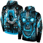 Newcastle United Demonic Skull Blue Black Hoodie Best Selling