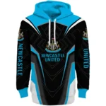 Newcastle United Futuristic Pattern Blue Black Hoodie Best Selling