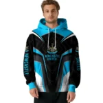 Newcastle United Futuristic Pattern Blue Black Hoodie Best Selling