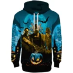 Newcastle United Halloween Vibes Blue Black Hoodie Best Selling