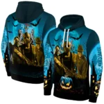 Newcastle United Halloween Vibes Blue Black Hoodie Best Selling