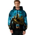 Newcastle United Halloween Vibes Blue Black Hoodie Best Selling