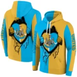 Newcastle United Heartbeat Graphic Blue Hoodie Best Selling