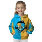 Newcastle United Heartbeat Graphic Blue Hoodie Best Selling