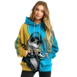 Newcastle United Jack Skellington Blue Hoodie Best Selling