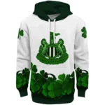 Newcastle United Lucky Motif White Green Hoodie Best Selling