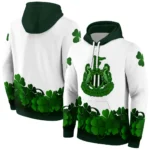 Newcastle United Lucky Motif White Green Hoodie Best Selling
