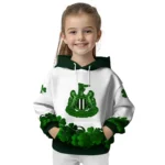 Newcastle United Lucky Motif White Green Hoodie Best Selling
