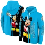 Newcastle United Mickey Mouse Blue Black Hoodie Best Selling