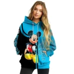 Newcastle United Mickey Mouse Blue Black Hoodie Best Selling