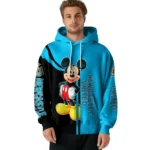 Newcastle United Mickey Mouse Blue Black Hoodie Best Selling
