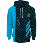 Newcastle United Monogram Pattern Blue Hoodie Best Selling