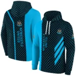 Newcastle United Monogram Pattern Blue Hoodie Best Selling