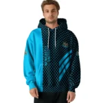 Newcastle United Monogram Pattern Blue Hoodie Best Selling