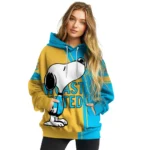 Newcastle United Playful Snoopy Blue Hoodie Best Selling
