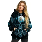 Newcastle United Skull Artwork Blue Black Hoodie Best Selling
