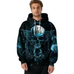 Newcastle United Skull Artwork Blue Black Hoodie Best Selling