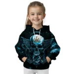 Newcastle United Skull Artwork Blue Black Hoodie Best Selling