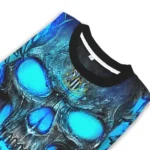 Newcastle United Skull Intensity Blue Black Sweater Best Selling