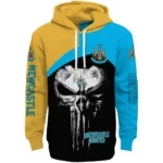 Newcastle United Skull Punisher Black Hoodie Best Selling