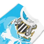 Newcastle United Skull Split Blue White Sweater Best Selling