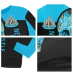 Newcastle United Skull Swirl Blue Black Sweater Best Selling
