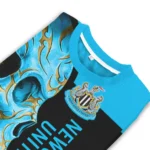Newcastle United Skull Swirl Blue Black Sweater Best Selling