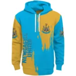 Newcastle United Splatter Effect Blue Hoodie Best Selling