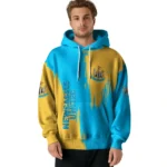 Newcastle United Splatter Effect Blue Hoodie Best Selling