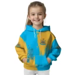 Newcastle United Splatter Effect Blue Hoodie Best Selling