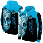 Newcastle United Sugar Skull Blue Black Hoodie Best Selling