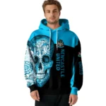 Newcastle United Sugar Skull Blue Black Hoodie Best Selling