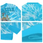 Newcastle United Tie Dye Designs Blue Sweater Best Selling