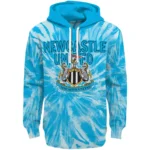Newcastle United Tie Dye Pattern Blue Hoodie Best Selling