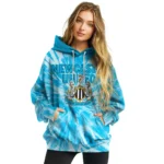 Newcastle United Tie Dye Pattern Blue Hoodie Best Selling