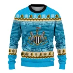 Newcastle United Tree Pattern Blue Sweater Best Selling