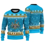 Newcastle United Tree Pattern Blue Sweater Best Selling