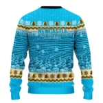 Newcastle United Tree Pattern Blue Sweater Best Selling