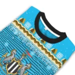 Newcastle United Tree Pattern Blue Sweater Best Selling