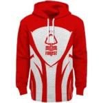 Nottingham Forest Concentric Lines Red Hoodie Best Selling